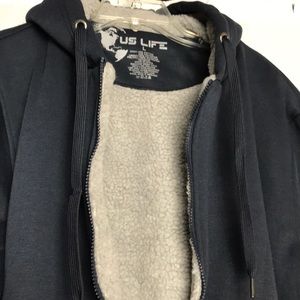 Men’s heavy duty fleece lined zip up Jacket